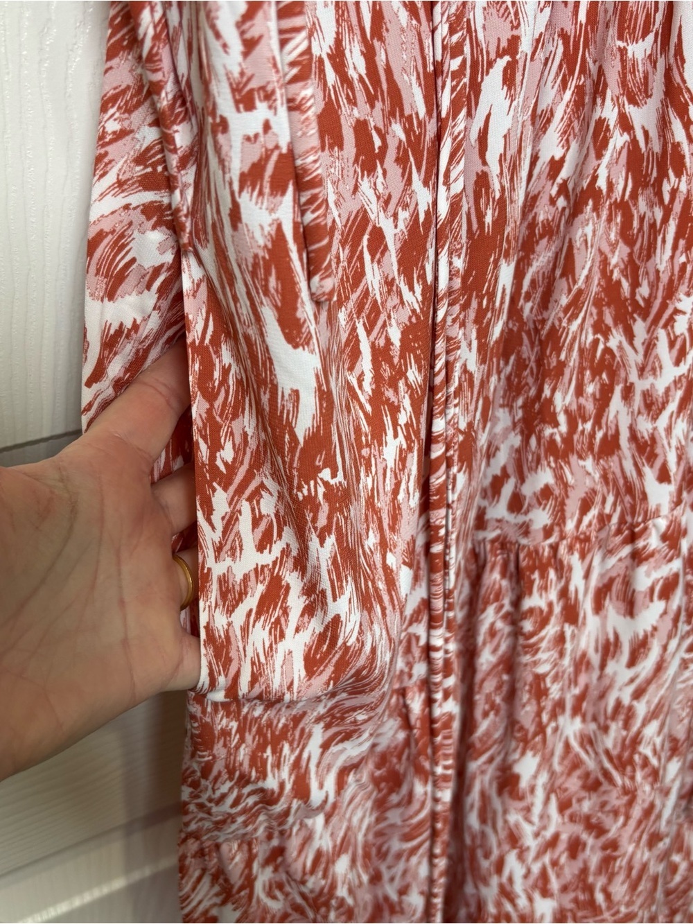 Maggy London Maxi Dress Size 16W Sleeveless A-Line Flowy Resort Vacation Pockets - Picture 10 of 13